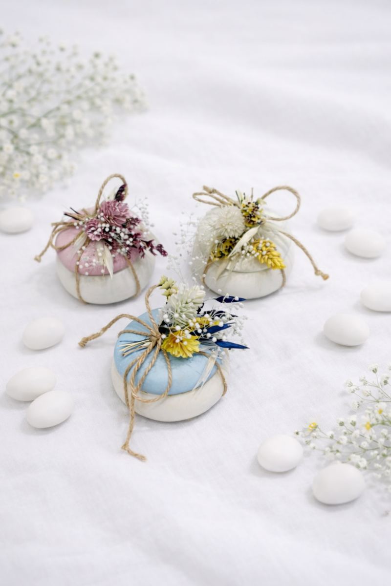 Μπομπονιέρα βάπτισης μακαρόν ΜΠΒ228