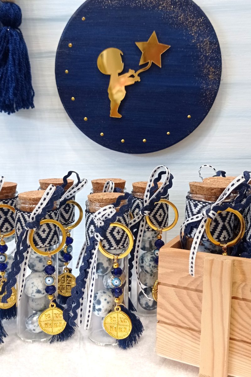 Μπομπονιέρα βάπτισης μπρελόκ ΜΠΒ630